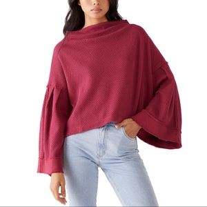 Free People Bunny Top Pomegranate